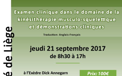 ECMT 2017 – journée de pré-conférence – Chad COOK (USA) – Inscription